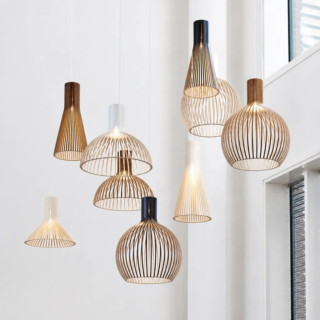 Oravio - Slatted Orb Pendant Ceiling Light Fixture