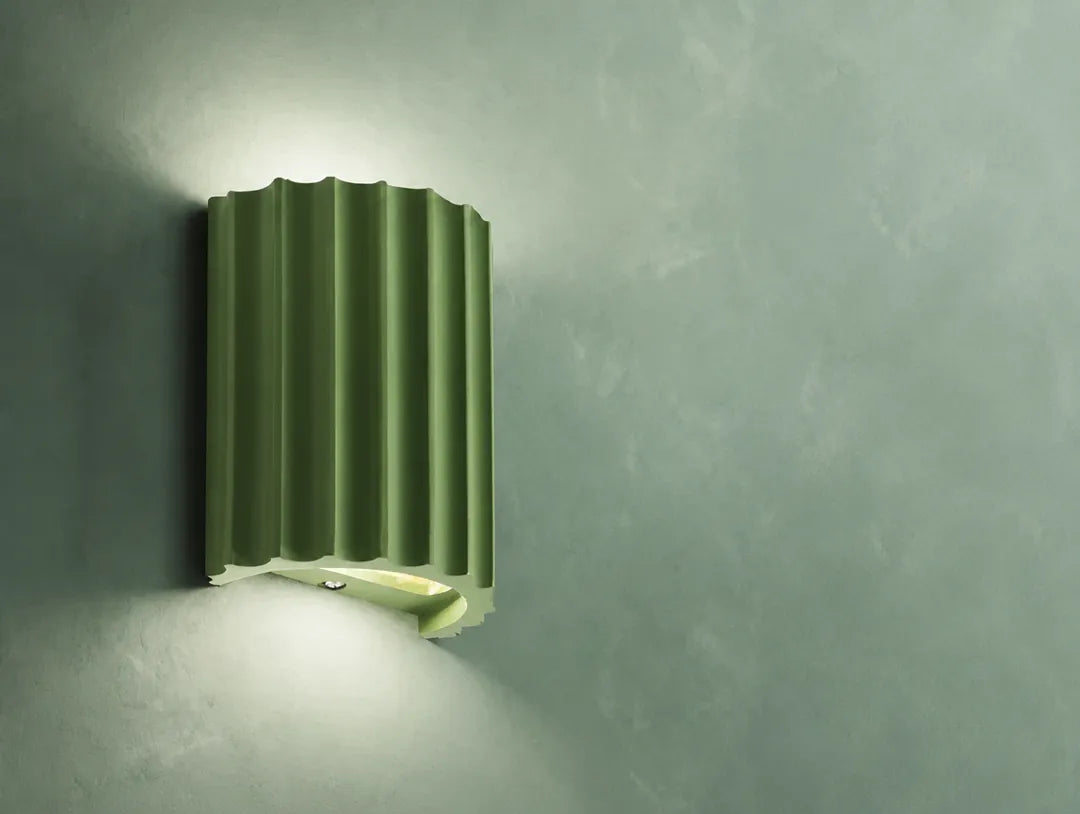 Ridova - Fluted Up-Down Indoor Wall Light - Black