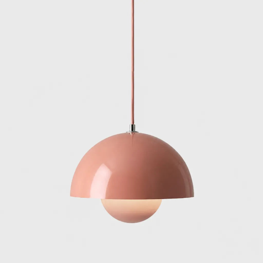 Domvara - Retro Dome Pendant Ceiling Light Fixture - Black