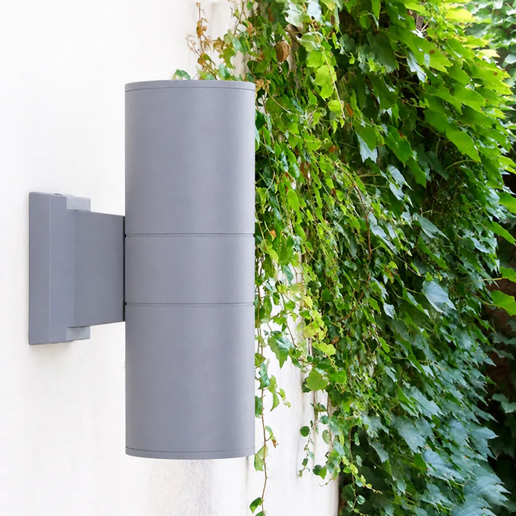 Vexolar - Up Down Outdoor Wall Light Cylindrical - Black