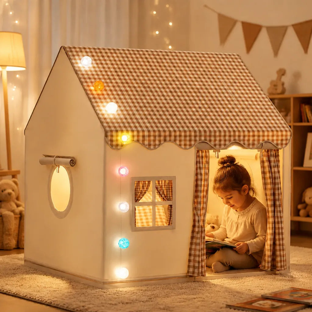 Lumico - Kids Indoor Playhouse Tent with Lights
