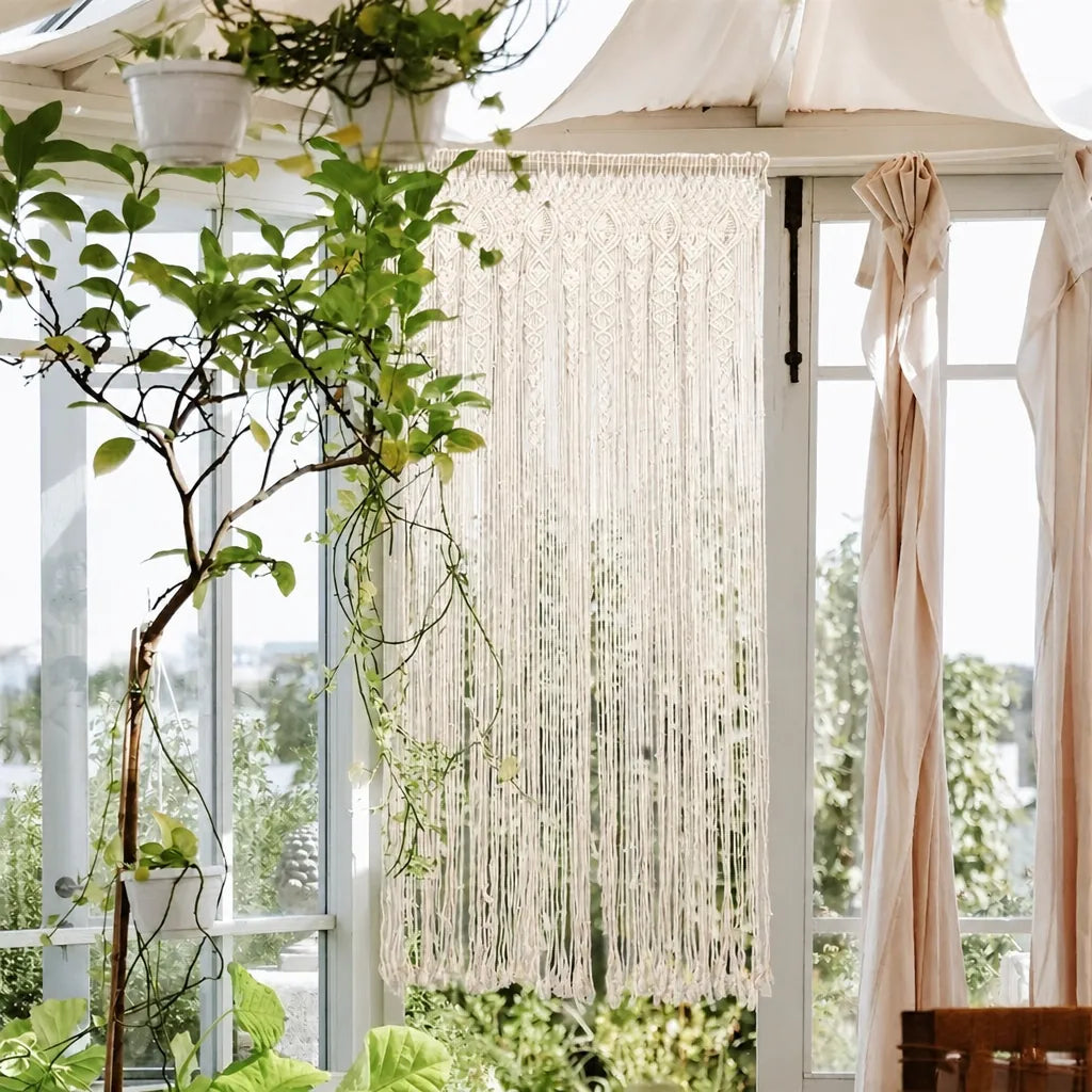 Knotara - Boho Macramé Doorway Room Divider Curtain