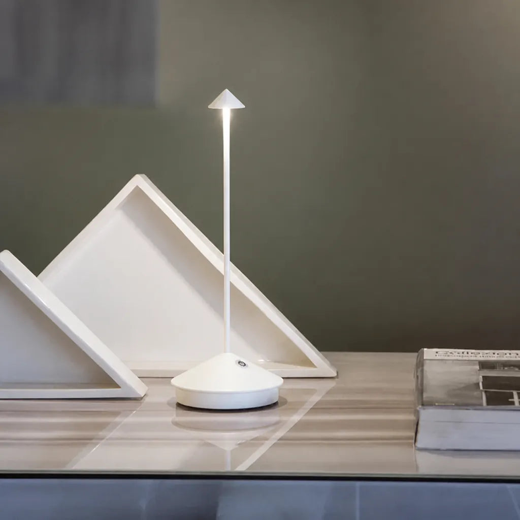 Pinnova - Slim Cordless Dimmable LED Table Lamp - White