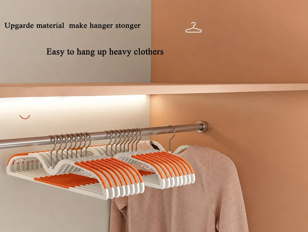 Slimvora - Space-Saving Anti-Slip Coat Hangers Set - Grey