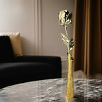 24K gold-plated preserved rose in a black presentation box
