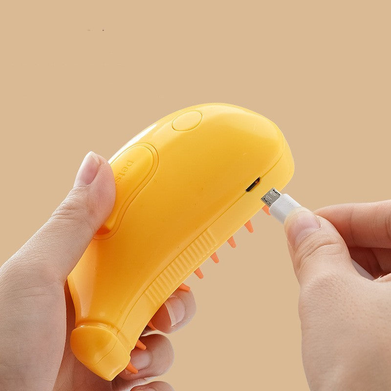 Brosse Vapeur pour Animaux avec Système de Nettoyage à Vapeur