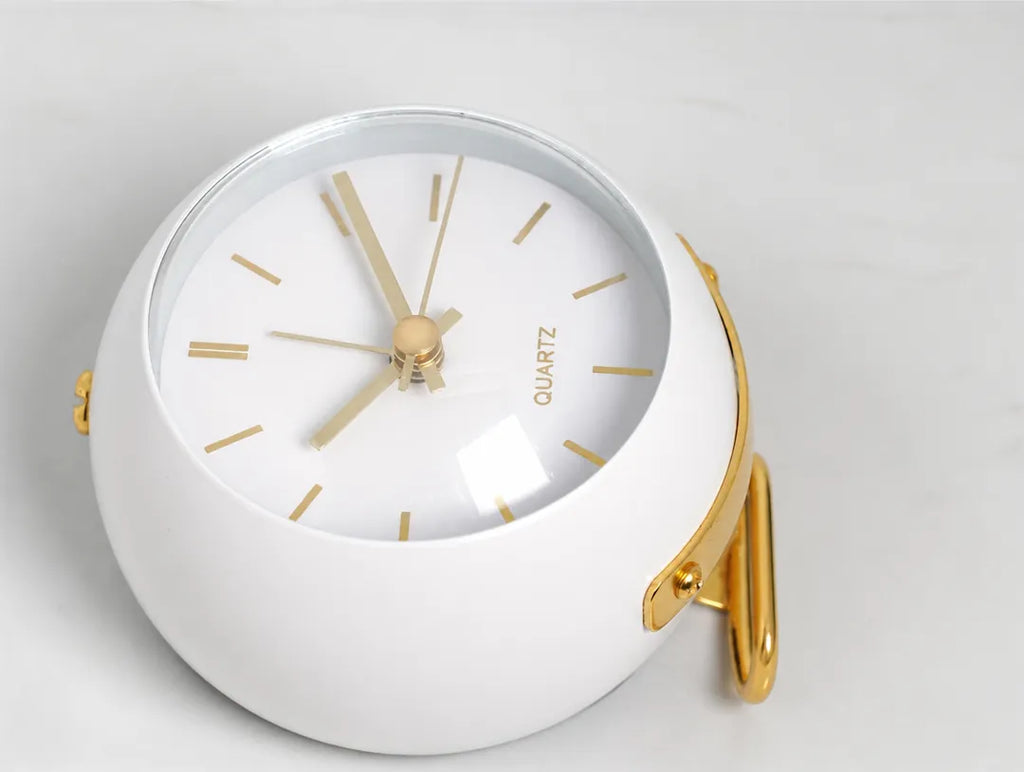 Nordvik - Silent Quartz Desk Alarm Clock - Blue