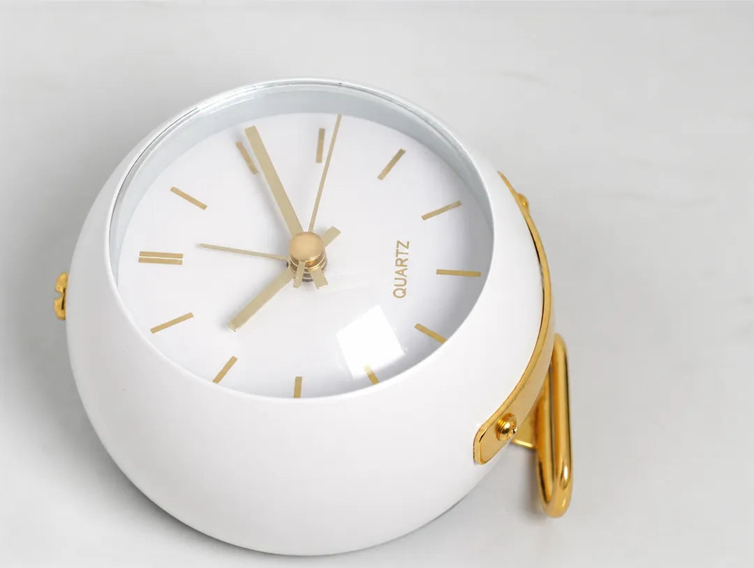 Nordvik - Silent Quartz Desk Alarm Clock - Blue