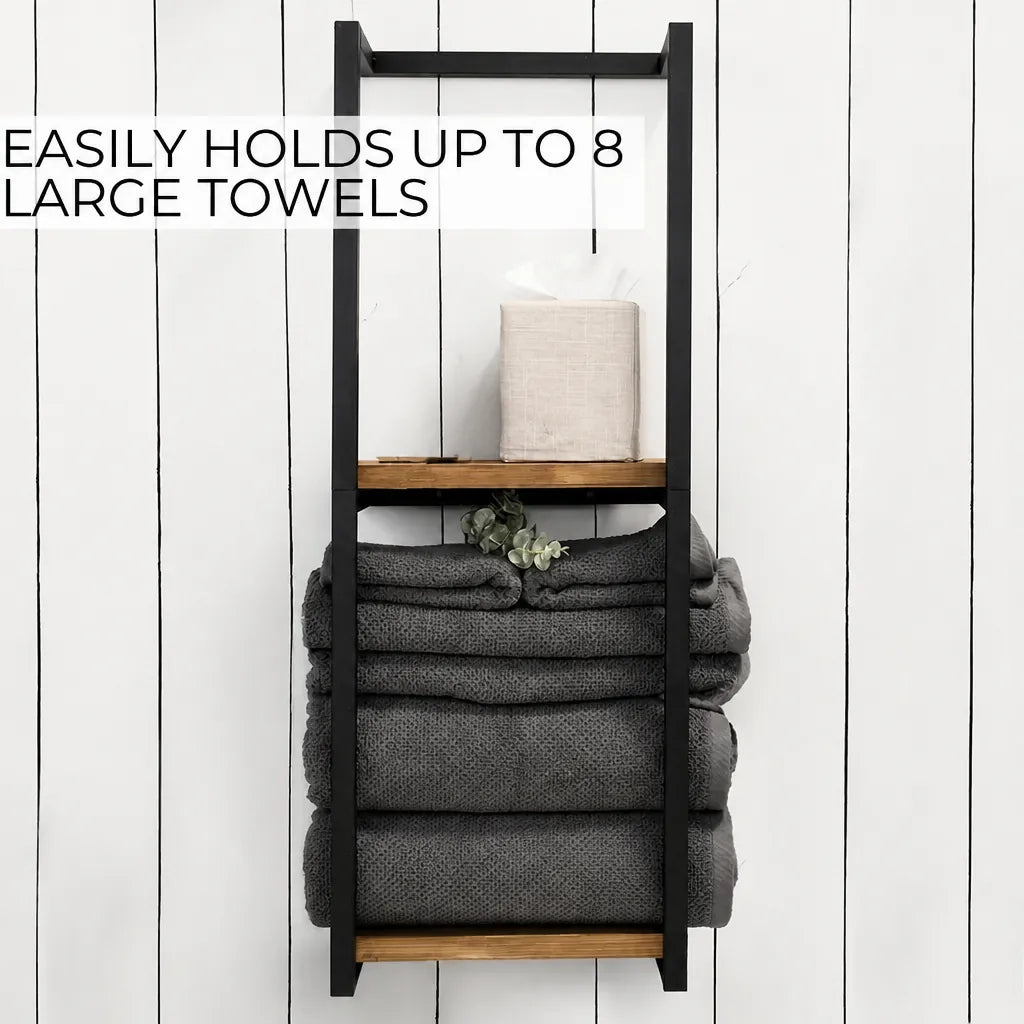 Rackova - Wall-Mounted Bathroom Towel Storage Rack - Multicoloured
