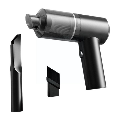 Cordless handheld vacuum cleaner with crevice and brush attachments