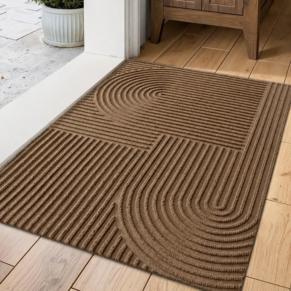 Lineara - Absorbent Washable Indoor Floor Mat - Charcoal