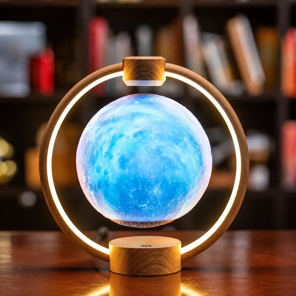 Lunova - Levitating Moon LED Bluetooth Speaker