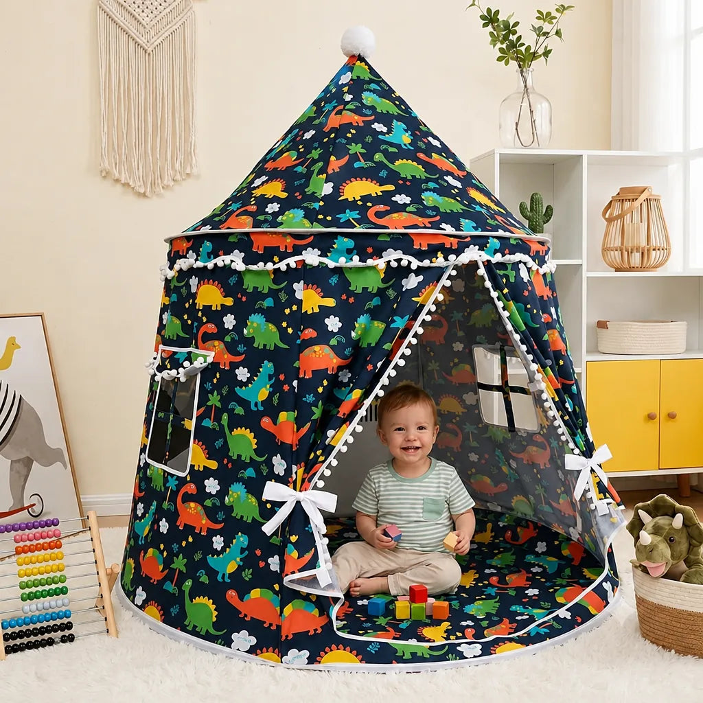 Castelia - Princess Play Tent for Children Indoor - Khaki