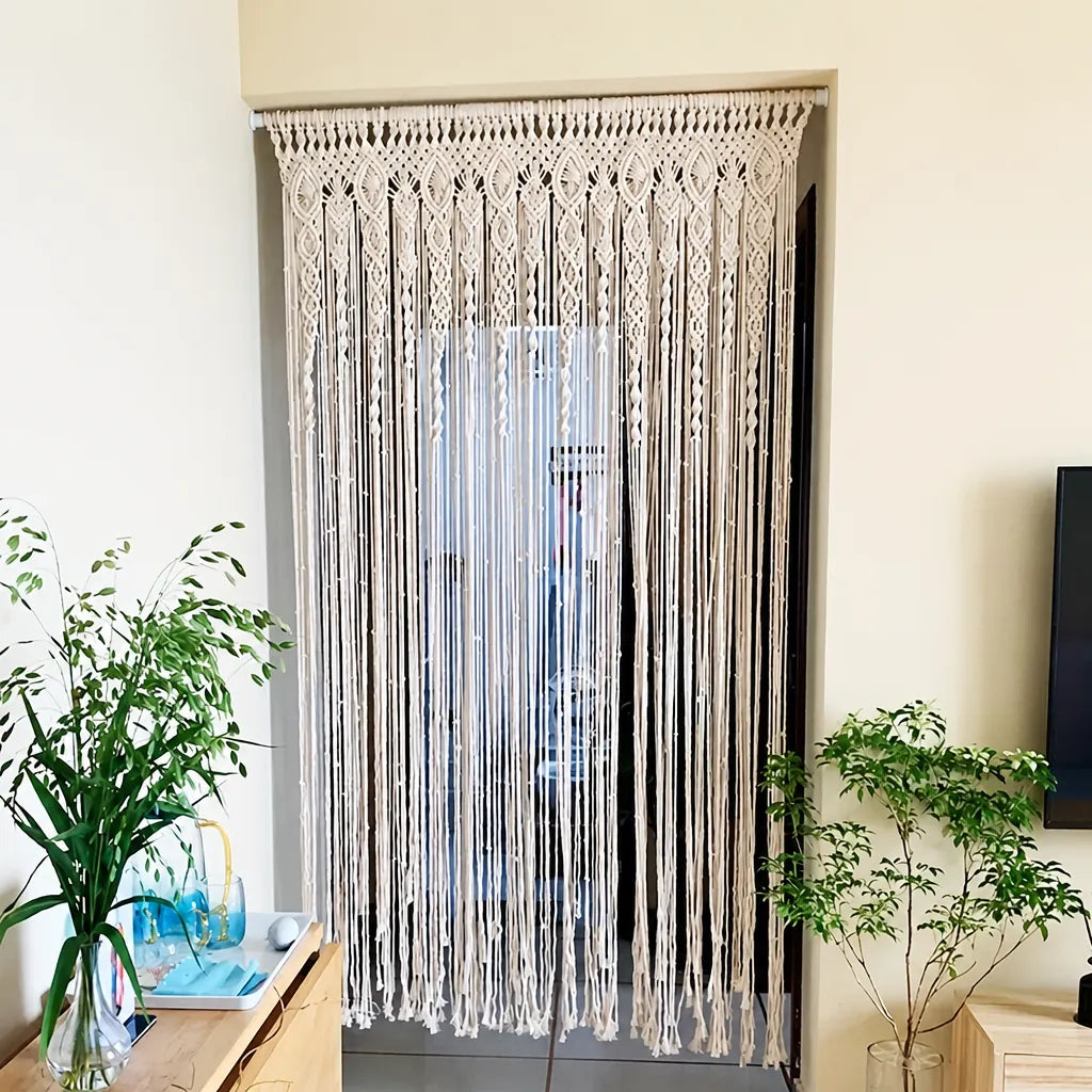 Knotara - Boho Macramé Doorway Room Divider Curtain