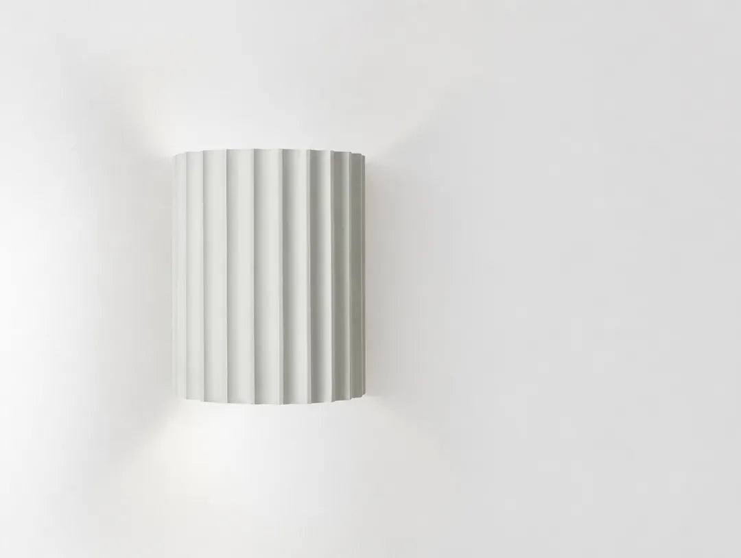 Ridova - Fluted Up-Down Indoor Wall Light - White