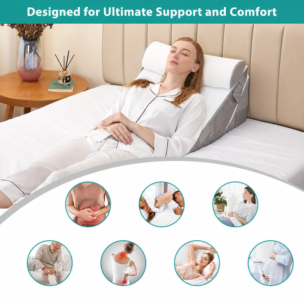Restora - Adjustable Bed Wedge Support Pillow
