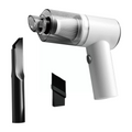 Cordless handheld vacuum cleaner with crevice and brush attachments