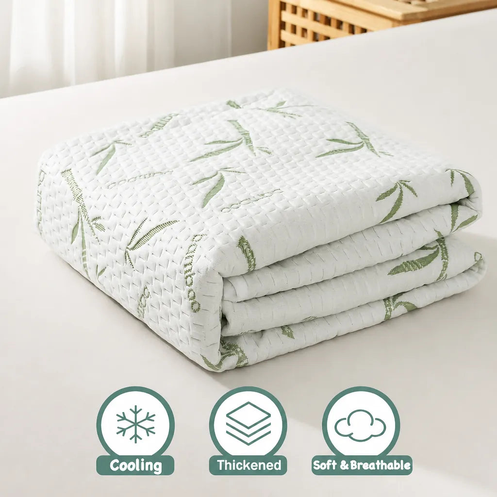 Cooleva - Fitted Mattress Cover Topper Cooling Quilted