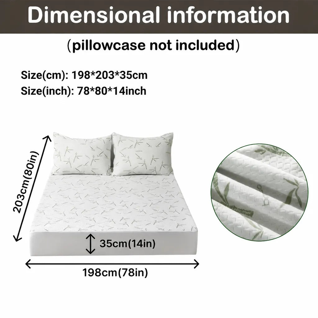 Cooleva - Fitted Mattress Cover Topper Cooling Quilted