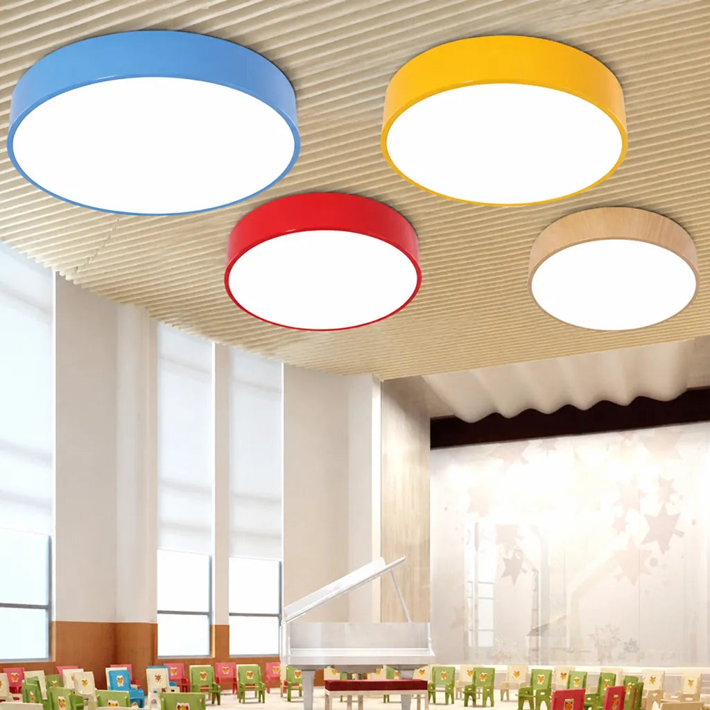 Lumacro - Colourful Round Flush Ceiling Light Fixture