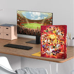 Red football advent calendar with 24 numbered doors and player artwork