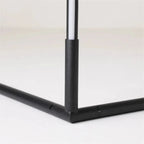 Slim dimmable LED floor lamp with vertical light bar and freestanding base