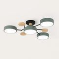 Lumivex - Multi-Head Round LED Ceiling Light Fixture - Green