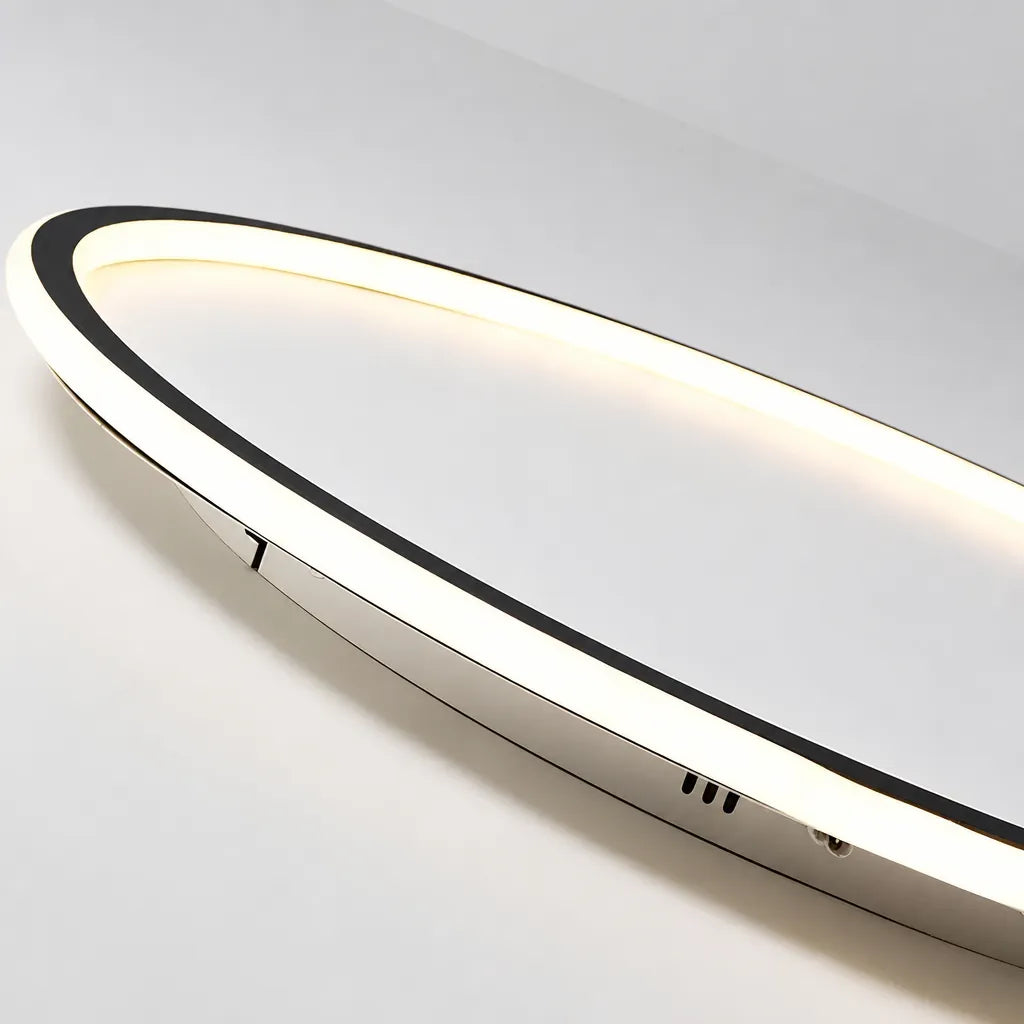 Rinova - Round Halo Flush LED Ceiling Light - White