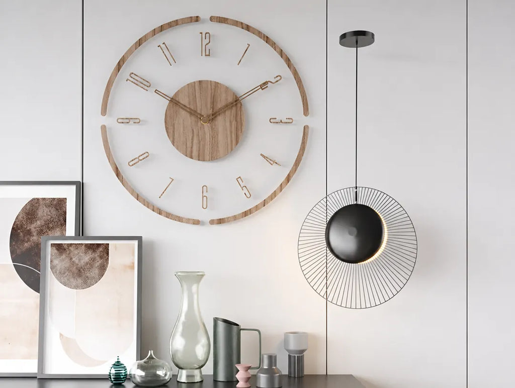 Velorin - Transparent Acrylic Round Wall Clock