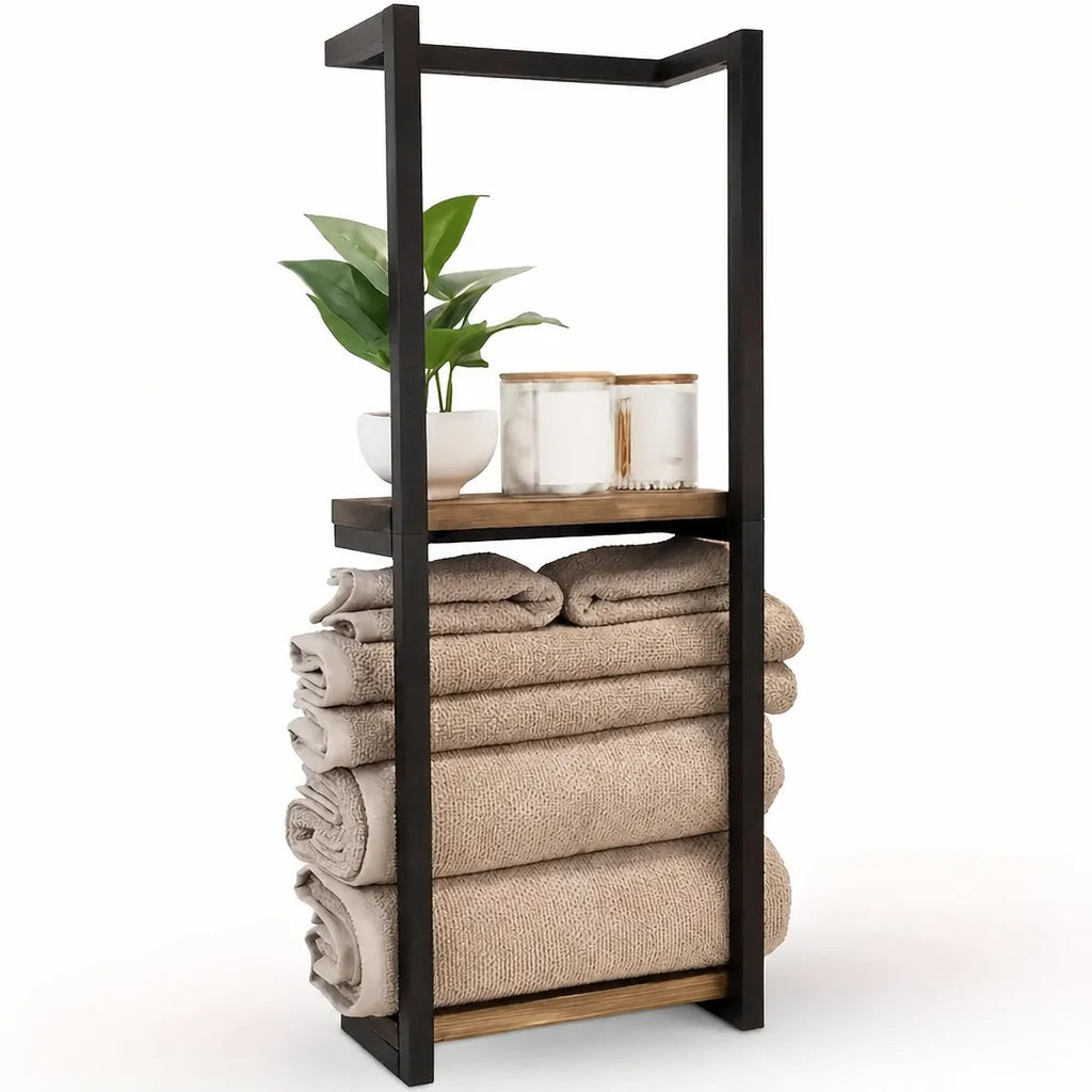 Rackova - Wall-Mounted Bathroom Towel Storage Rack - Multicoloured
