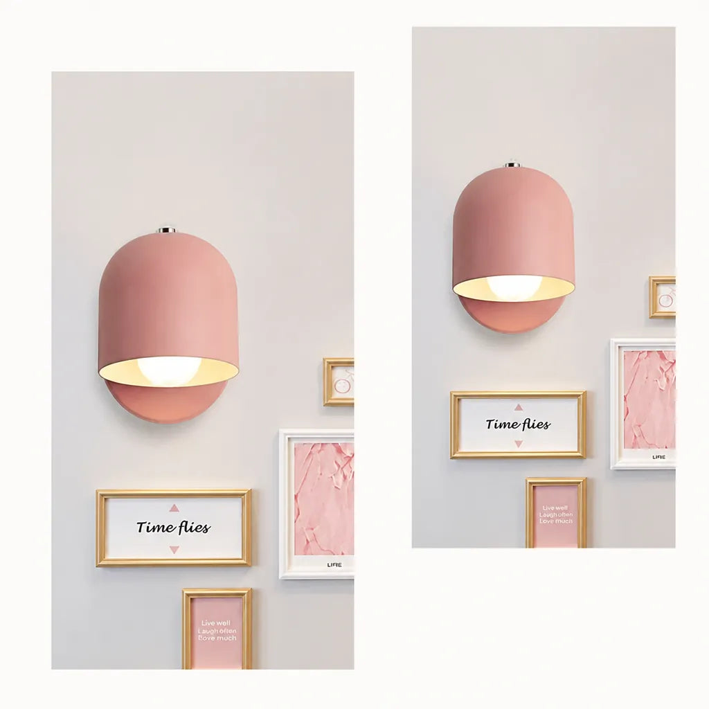 Lumavel - Adjustable Dome Wall Light Nordic Accent - Pink