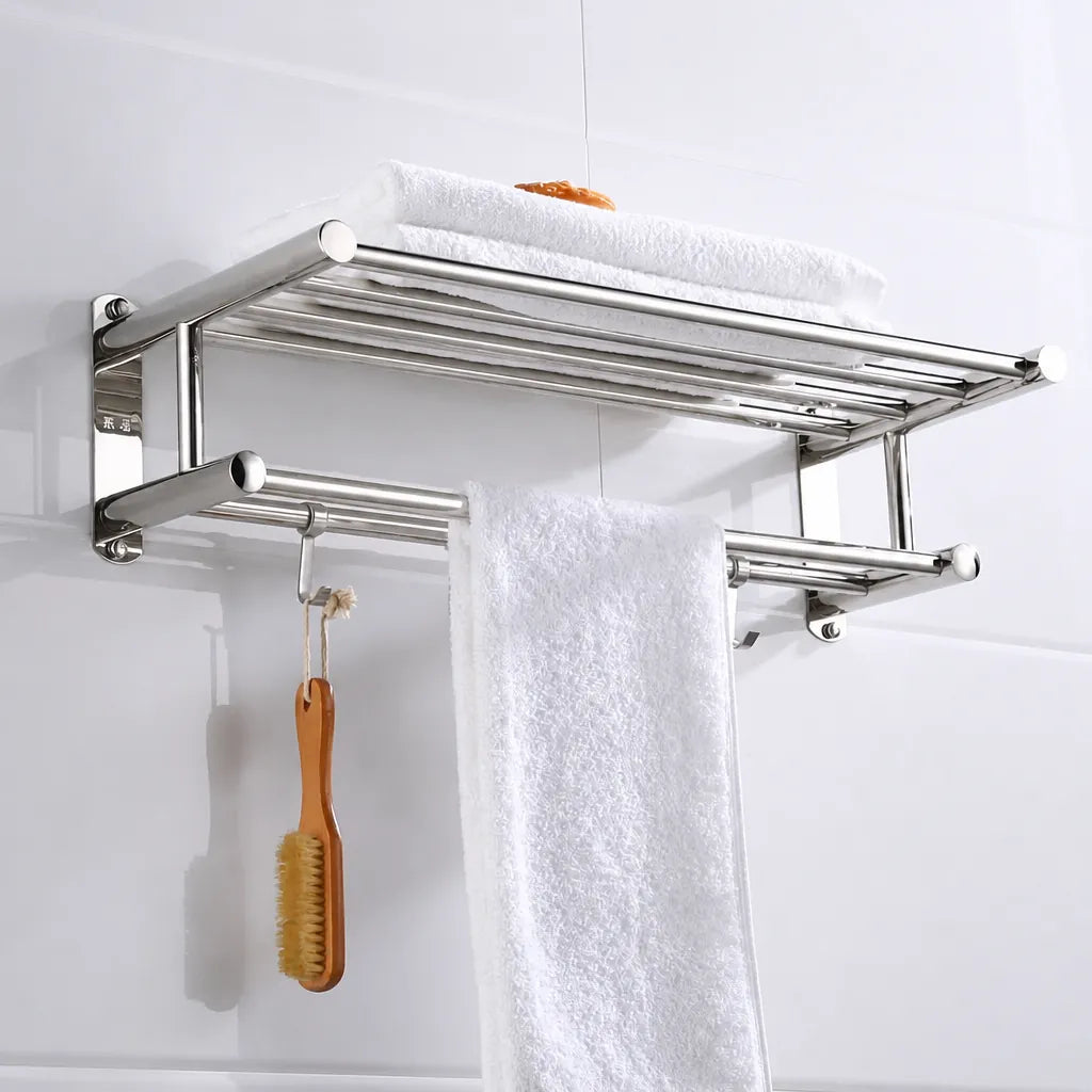 Rackvel - Wall-Mounted Towel Rack with Storage Shelf