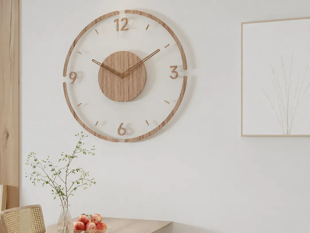 Velorin - Transparent Acrylic Round Wall Clock