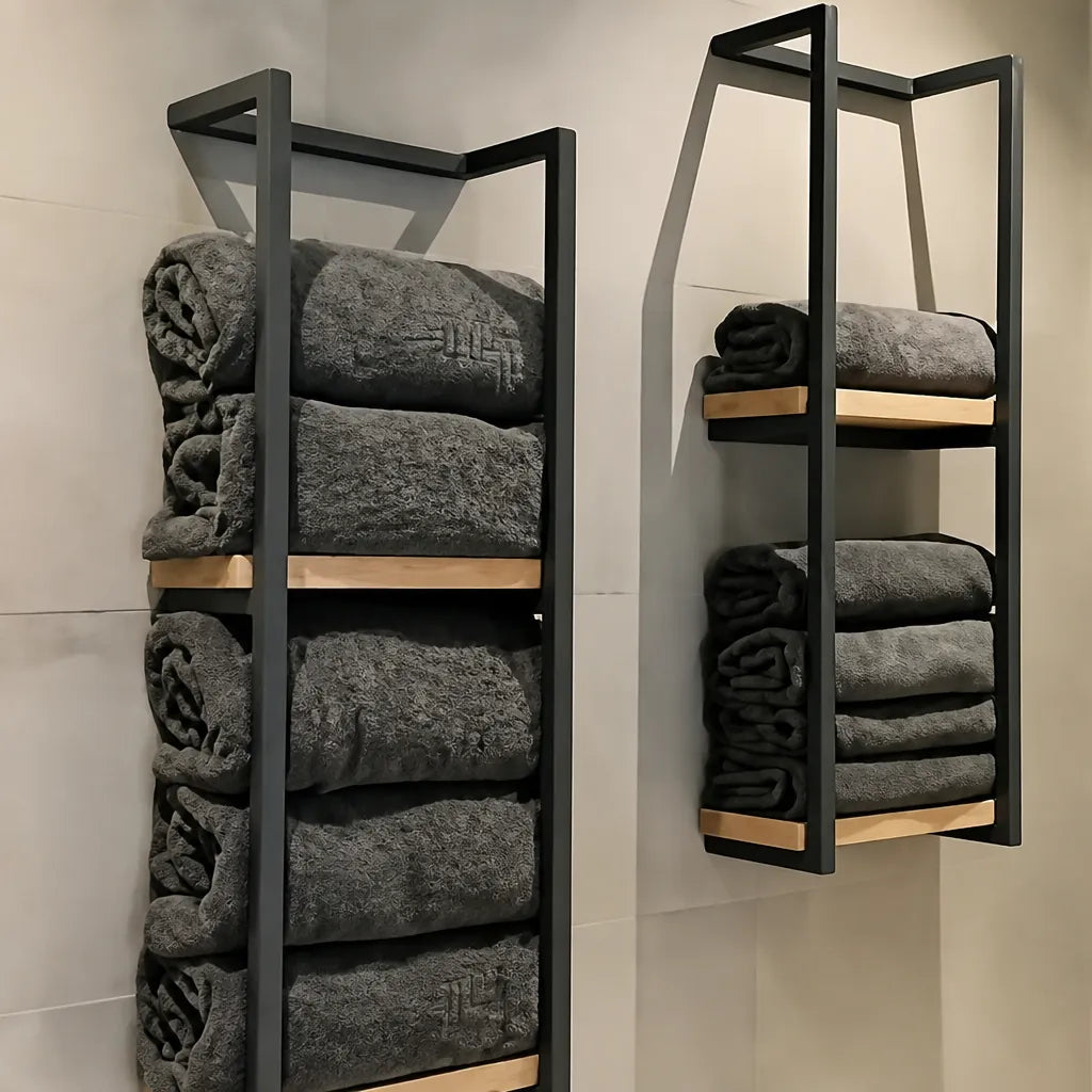 Rackova - Wall-Mounted Bathroom Towel Storage Rack - Multicoloured