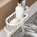 Rackova - Sliding Rod Bathroom Shelf Shower Caddy - Silver