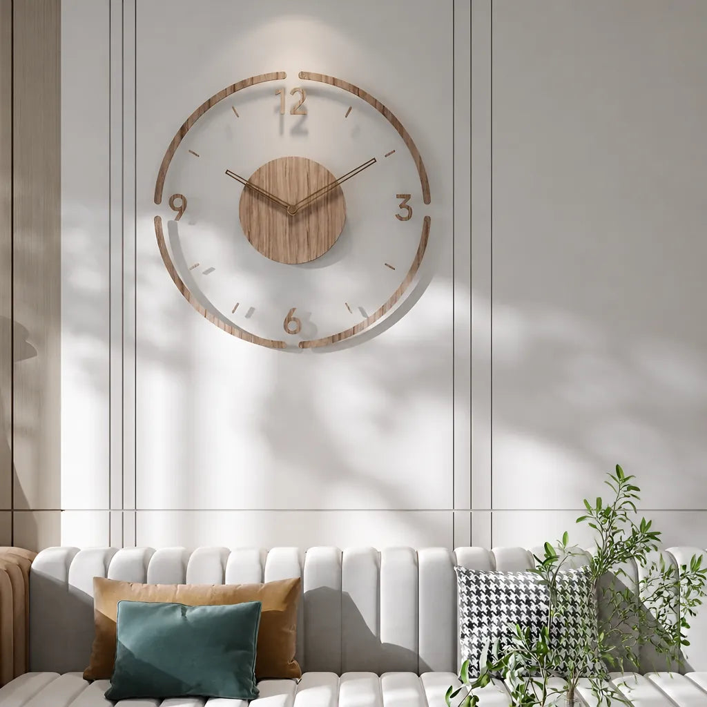 Velorin - Transparent Acrylic Round Wall Clock