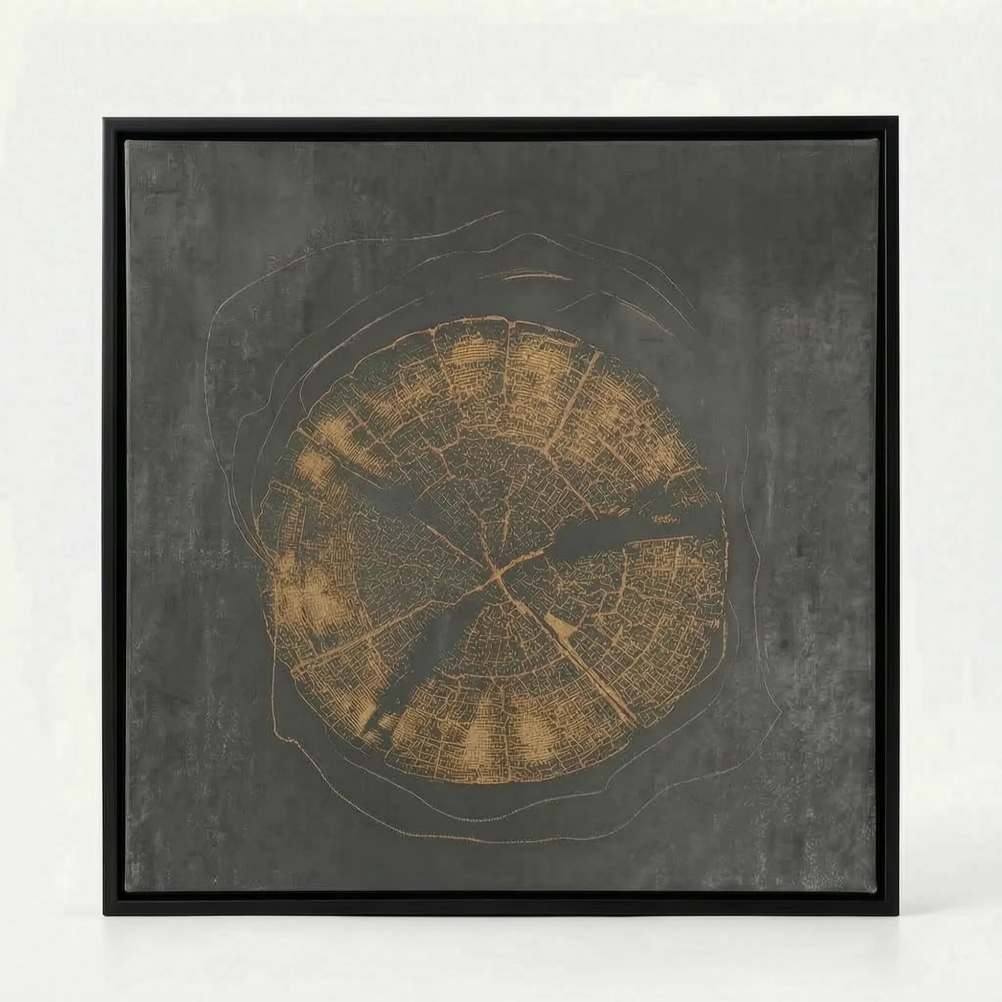Arborel  - Abstract Tree Ring Interior Wall Art Living Room Decoration