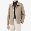 Avelis  - Short Button-Front Coat Daily Commuting