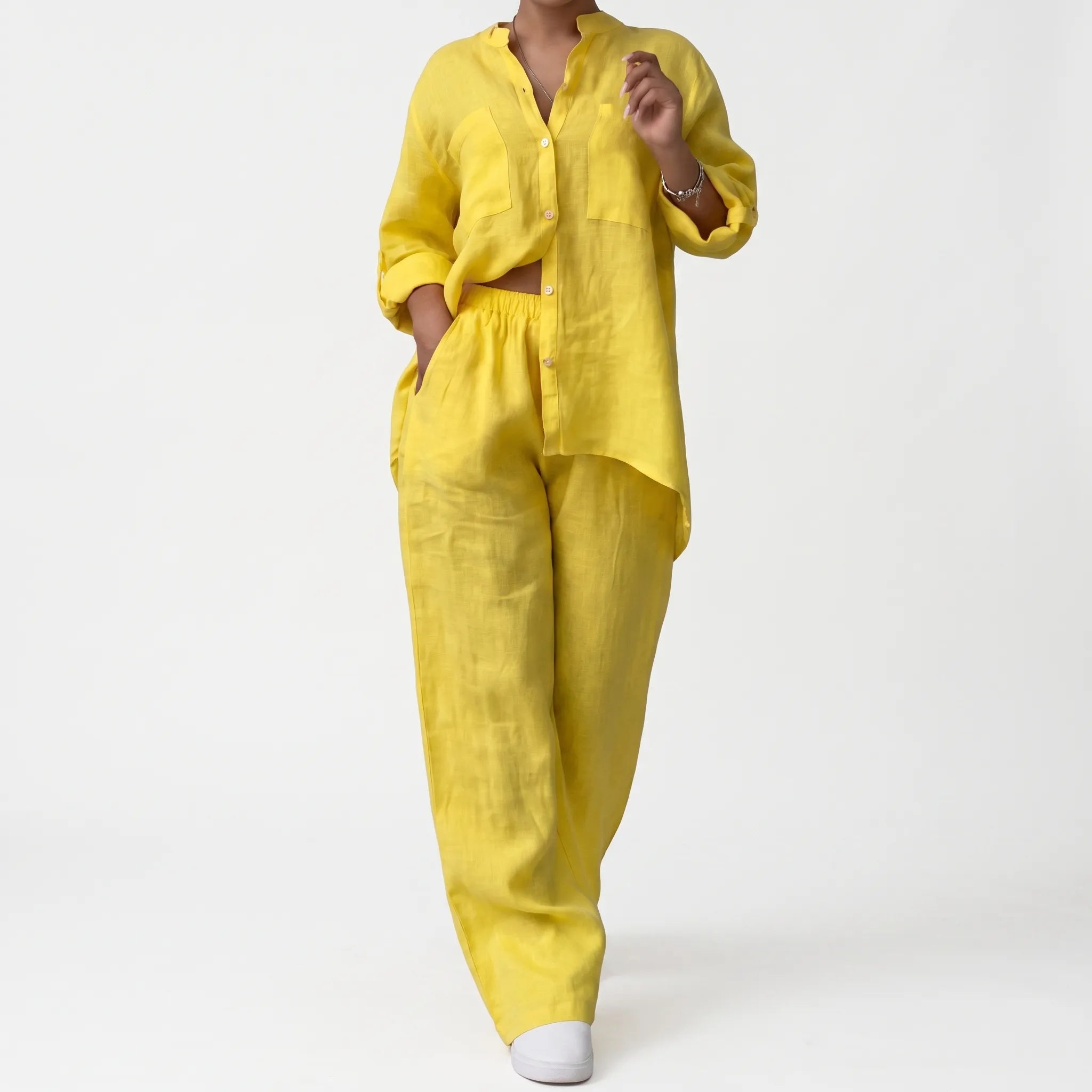 Breezet  - Casual Relaxed Two-Piece Lounge Set Casual Weekend Wear