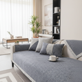 Sofa Cover Couch Slipcover Cotton-Linen Flat Lay - Light Grey