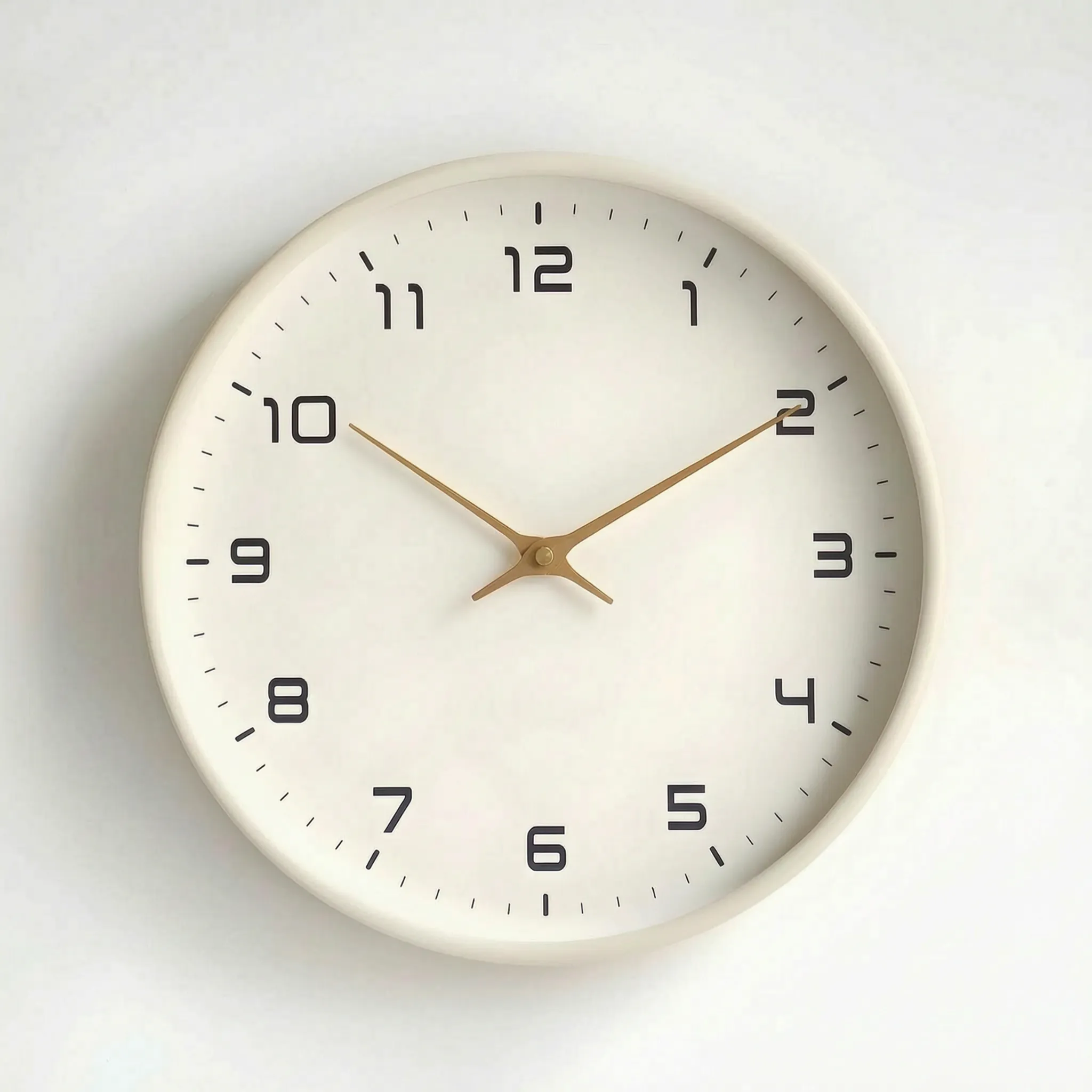 Clarix  - Modern Minimalist Round Wall Clock Checking The Time