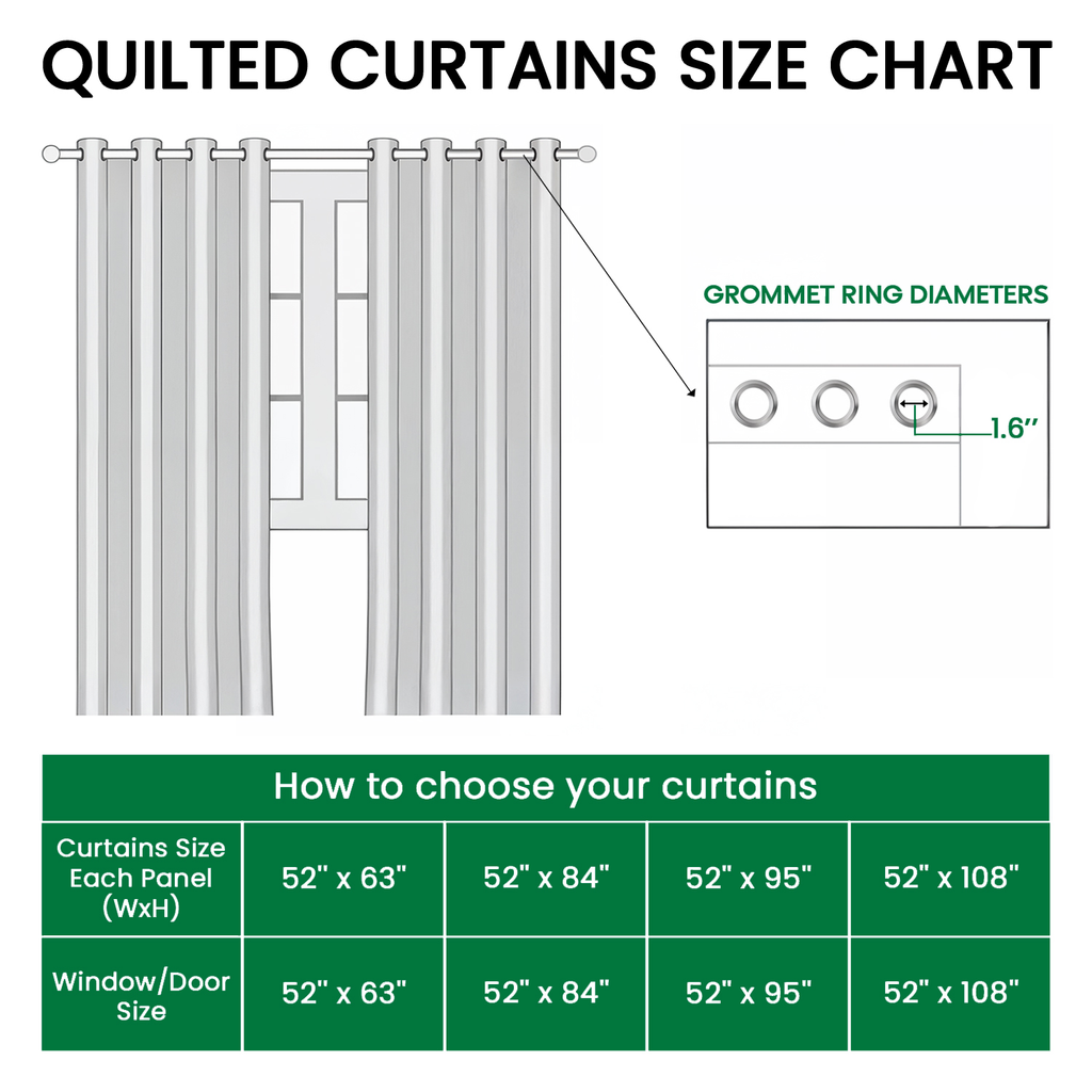 Quilted curtains with colourful African-inspired figures, drums and geometric borders