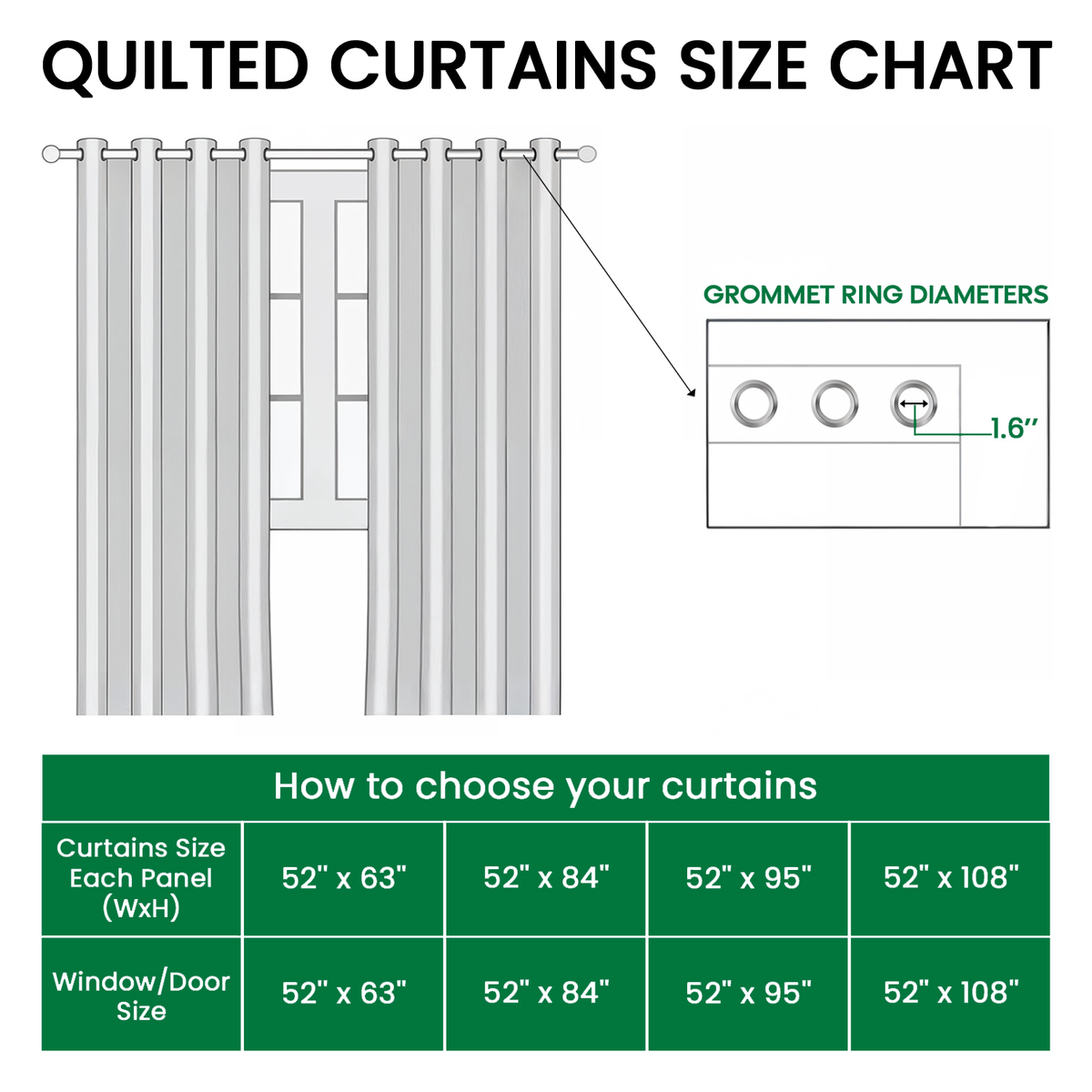 Quilted curtains with colourful African-inspired figures, drums and geometric borders