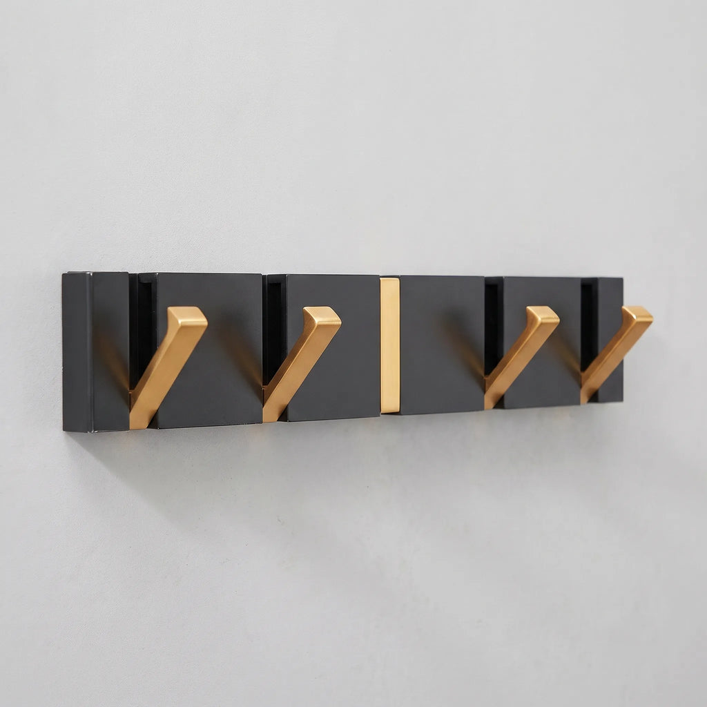 Foldara  - Modern Geometric Folding Coat Hook Rail Hanging Heavy Coats