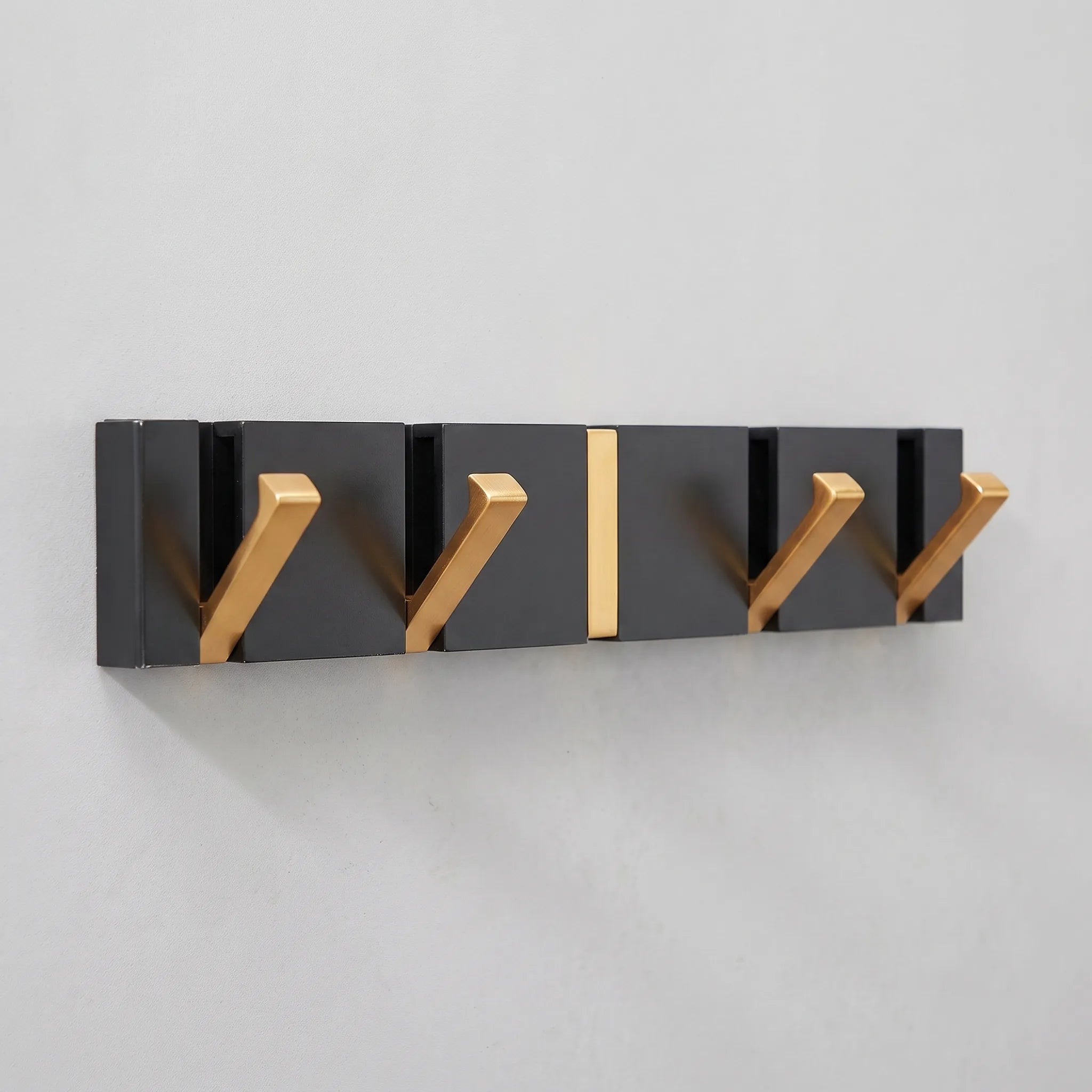 Foldara  - Modern Geometric Folding Coat Hook Rail Hanging Heavy Coats