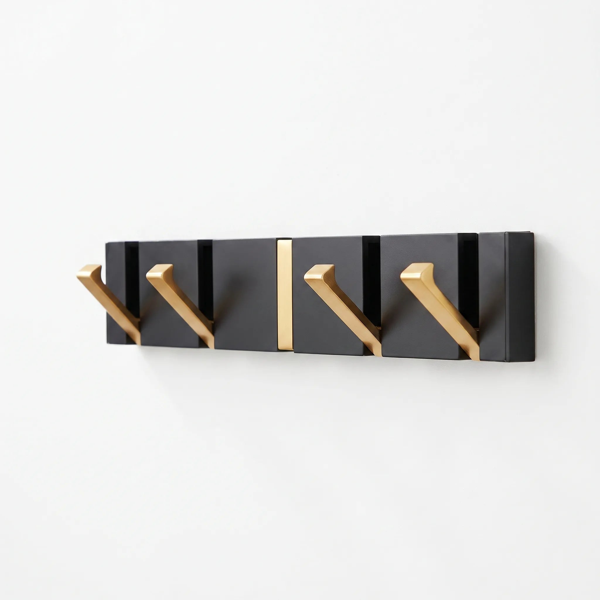 Foldara  - Modern Geometric Folding Coat Hook Rail Hanging Heavy Coats
