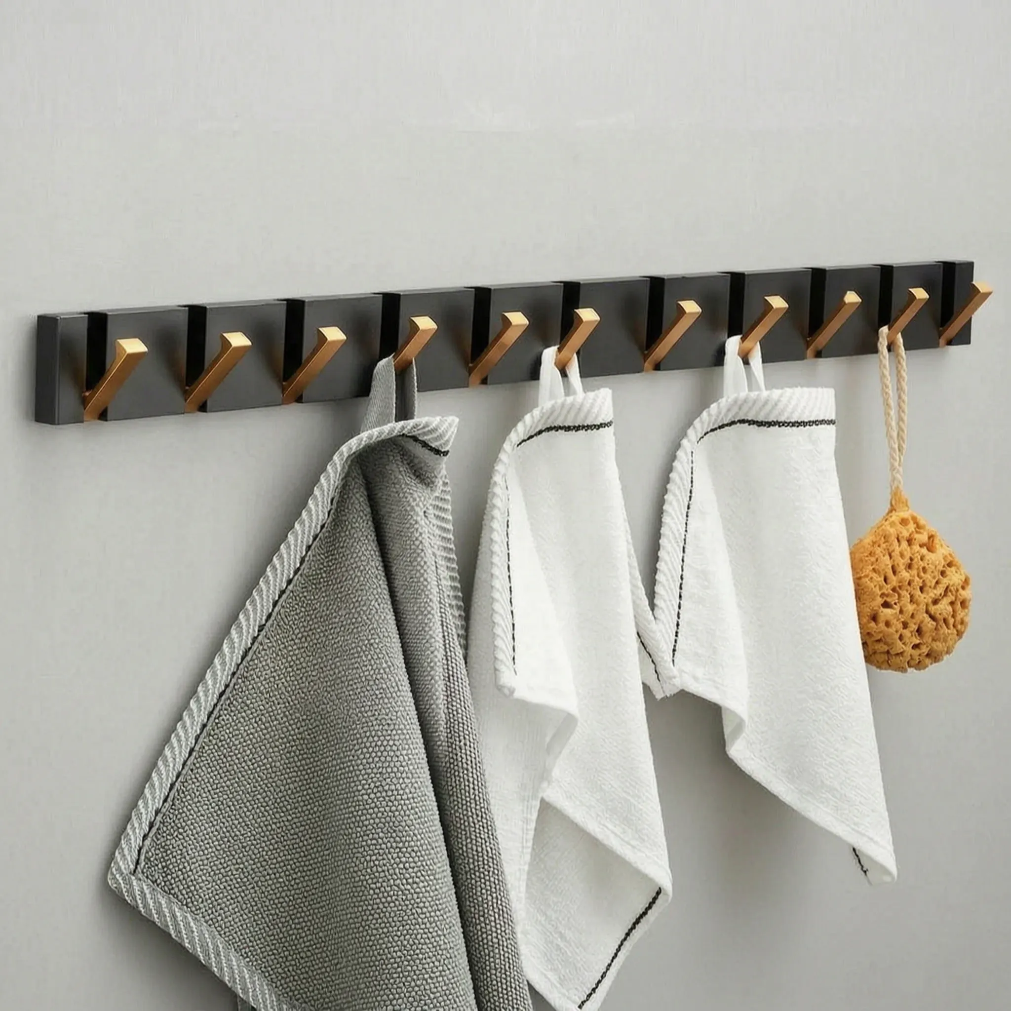 Foldara  - Modern Geometric Folding Coat Hook Rail Hanging Heavy Coats