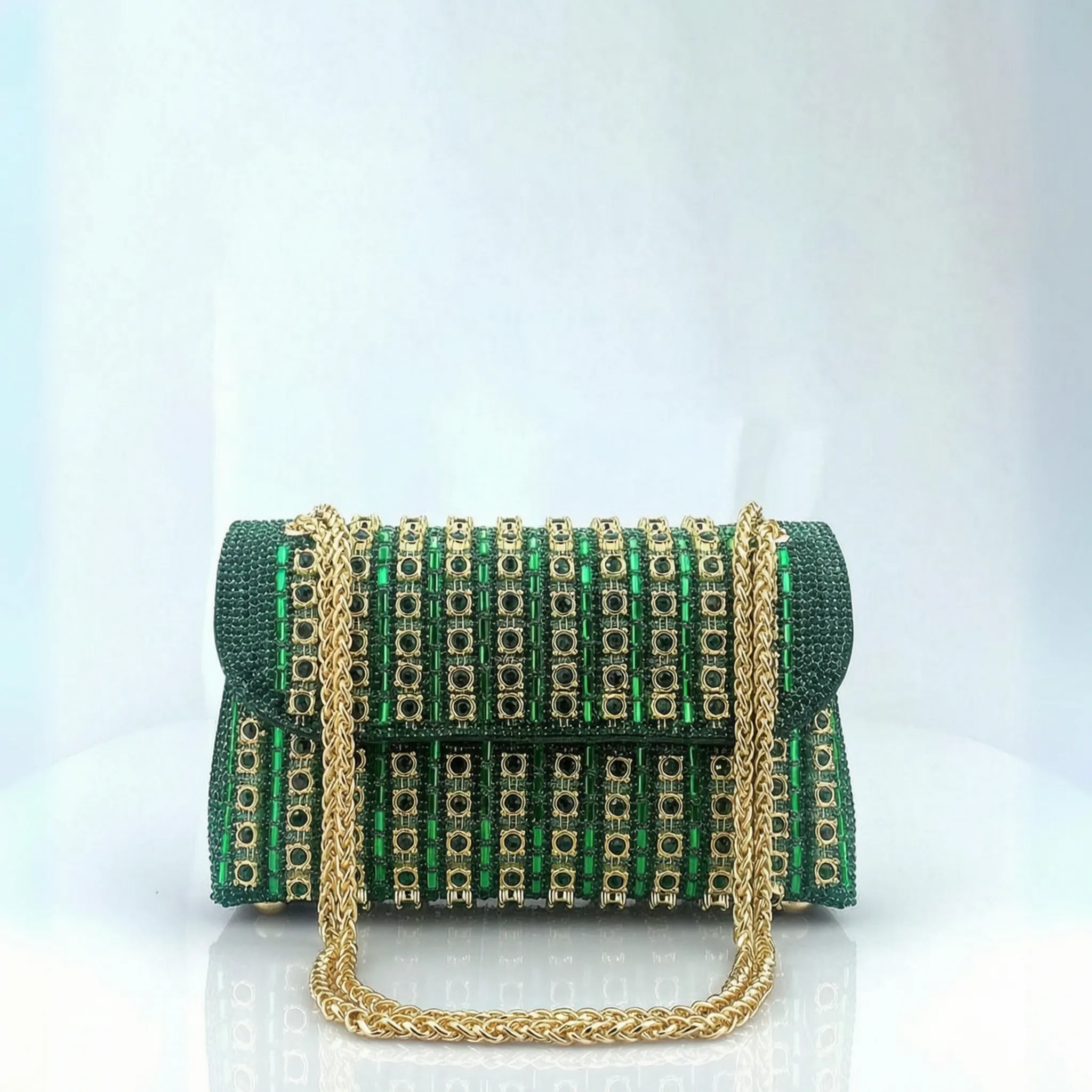 Glimmera  - Embellished Flap Shoulder Bag Evening Events