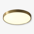 Round LED ceiling light with a broad circular diffuser