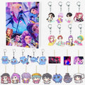Character-themed Christmas advent calendar with keyrings and hanging ornaments